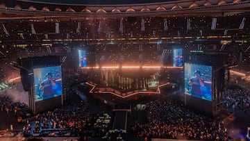 Vista general durante el concierto del cantante Dellafuente, en el Estadio Riyadh Air Metropolitano, a 20 de junio de 2025, en Madrid (España). Dellafuente, nombre artístico de Pablo Enoc Bayo, es uno de los artistas más influyentes de la música urbana española actual. Su estilo se caracteriza por una fusión única de trap, flamenco, reguetón, rap y ritmos latinos, a lo que él mismo denomina “folclore atemporal” o “música folklórica fusión”. El artista granadino actúa en el Estadio Riyadh Air Metropolitano de Madrid en dos fechas consecutivas: hoy, 20 de junio y mañana, 21 de junio de 2025. Estas actuaciones forman parte de la celebración de sus 10 años de carrera.
20 JUNIO 2025;CONCIERTO;MÚSICA;MÚSICO;ACTUACIÓN;METROPOLITANO;
Ricardo Rubio / Europa Press
20/06/2025