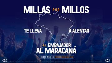 Millas X Millos: Andina lleva 6 hinchas al Maracaná