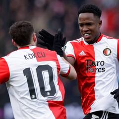Luis Sinisterra anota en el empate de Feyenoord ante Praga