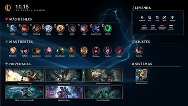 League of Legends, parche 11.15; cambios y novedades en campeones, objetos y más