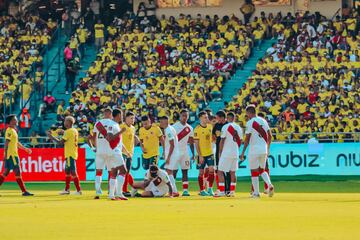 La Selección Colombia perdió 0-1 con la Selección Perú en Barranquilla por la decimoquinta jornada de las Eliminatorias Sudamericanas.