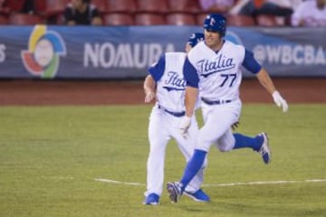 Action photo during the match Mexico vs Italia corresponding of the World Baseball Classic 2017,  in Jalisco. 

Foto durante el partido Mexico vs Italia correspondiente al Clasico Mundial de Beisbol 2017, en Jalisco, en la foto: John Andreoli Italia

09/03/2017/MEXSPORT/Cristian de Marchena