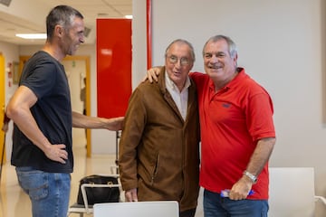 Rubio, Ufarte y Marcelino, leyendas del Atlético.