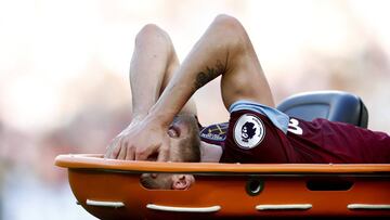 Andriy Yarmolenko se lesiona en el Olímpico de Londres.