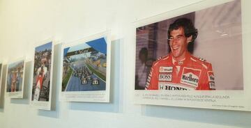 Algunas fotos de la exposición 'Ayrton Senna: 25 años, 25 imágenes inéditas'.