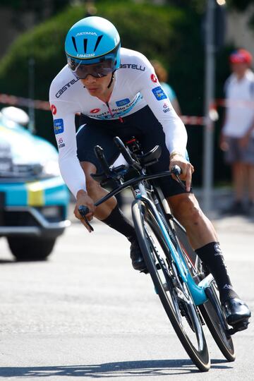 El colombiano, a sus 25 años, ya ha sido podio en la Vuelta y el Giro. Sus cualidades de escalador hace que Superman entre en todas las quinielas para esta Vuelta.