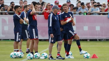 El Bayern Munich se entrenaba en secreto sin Ancelotti