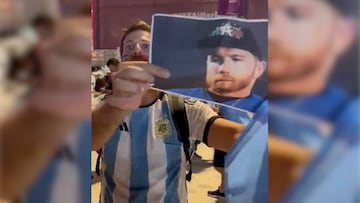 ¡Imperdible! El mensaje de los aficionados de Argentina a Canelo Álvarez