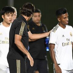 Raúl disfrutó de Kubo y Rodrygo, que hizo un gol de pillo