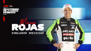 El piloto Memo Rojas es nuevo embajador del Gran Premio de México
