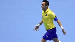 Falcao celebra un gol ante Ir&aacute;n durante el encuentro de octavos de final del Mundial de F&uacute;tbol Sala en Colombia.