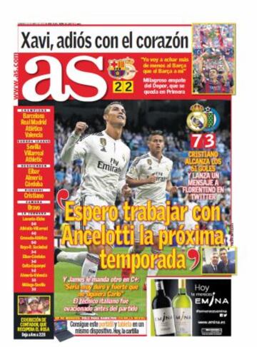 Las portadas de AS de mayo