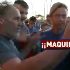 La petición de la afición del Almería a Guti en su primer día