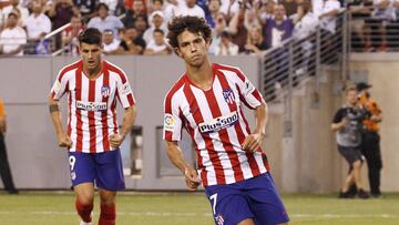 Joao F&eacute;lix marc&oacute; ante el Real Madrid. 