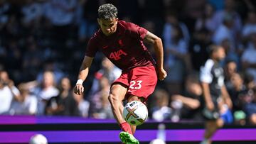 Luis Díaz en un partido de Liverpool.