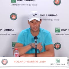 Nadal: "Lo había visto jugar alguna vez y en Youtube hay resúmenes suyos"