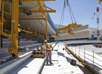 Ongoing work on the new Atletico Madrid stadium