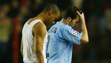 Vagner y Velasco, jugadores del Celta, el día de su eliminación de Champions. Luego llegaría un drama mayor: el descenso.