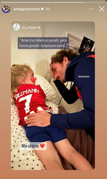 El post-partido ms dulce de Griezmann