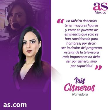 Iris Cisneros: 'Una guerra con el género masculino no nos llevará a nada"
