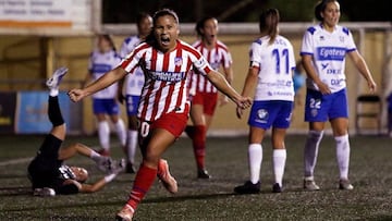 Leicy Santos celebra el gol contra el Granadilla.