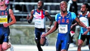 <b>NUEVO CAMPEÓN. </b>La lucha por los 400 fue para Merritt.