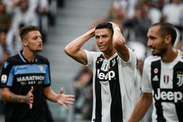 Cristiano Ronaldo makes his debut at the Juventus Stadium