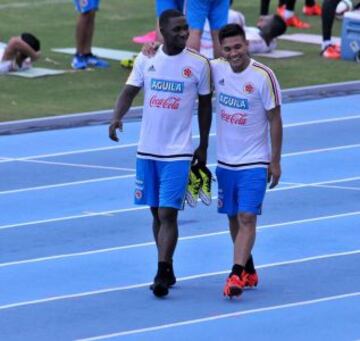 Alegría y compañerismo fluyó en los entrenamientos en Barranquilla.