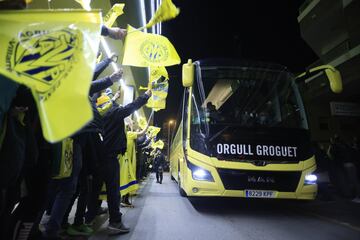 Aficionados del Villarreal.