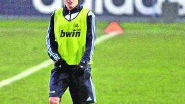 Sarabia, en su primer día con el Castilla.