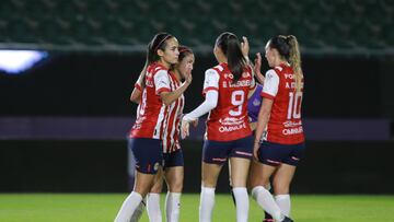 Christian Carolina Jaramillo celebrates his goal 0-5 of Guadalajara during the game Mazatlan FC vs Guadalajara, corresponding to Round 07 of the Torneo Clausura 2023 of the BBVA MX Womens League, at El Kraken Stadium, on February 27, 2023.
<br><br>
Christian Carolina Jaramillo celebra su gol 0-5 de Guadalajara durante el partido Mazatlan FC vs Guadalajara, Correspondiente a la Jornada 07 del Torneo Clausura 2023 de la Liga BBVA MX Femenil, en el Estadio El Kraken, el 27 de Febrero de 2023