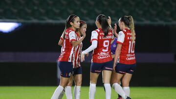 Christian Carolina Jaramillo celebrates his goal 0-5 of Guadalajara  during the game Mazatlan FC vs Guadalajara, corresponding to Round 07 of the Torneo Clausura 2023 of the BBVA MX Womens League, at El Kraken Stadium, on February 27, 2023.

<br><br>

Christian Carolina Jaramillo celebra su gol 0-5 de Guadalajara durante el partido Mazatlan FC vs Guadalajara, Correspondiente a la Jornada 07 del Torneo Clausura 2023 de la Liga BBVA MX Femenil, en el Estadio El Kraken, el 27 de Febrero de 2023