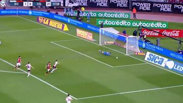 La ocasión que creó Quintero para que Borré sentenciara el gol