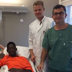 Dembélé, optimista: "En dos meses estaré de vuelta"