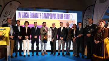 Autoridades y organización en la presentación de La Vaca Gigante 2026 en el Hotel Real de Santander, el miércoles 28 de enero del 2026.