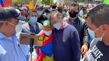 Paro Nacional: Por qu&eacute; ha salido a protestar Gustavo Petro y qu&eacute; reacciones ha provocado