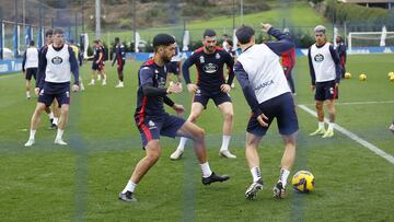 Yeremay no se ejercitó este jueves con el Deportivo.