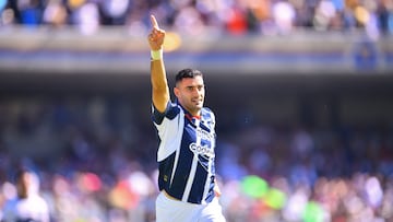 during the Quarter final second leg match between Pumas UNAM and Monterrey as part of the Liga BBVA MX, Torneo Apertura 2024 at Olimpico Universitario Stadium on December 01, 2024 in Mexico City, Mexico.