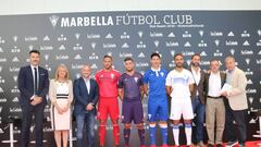 Presentaci&oacute;n camisetas del Marbella F&uacute;tbol Club.
