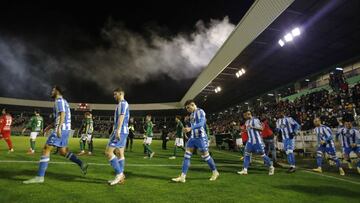 Partido Racing de Ferrol - Deportivo de La Coru&ntilde;a. bengalas