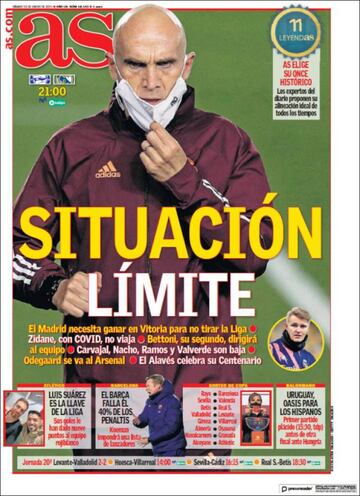 Las portadas de AS de enero