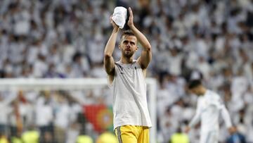 Pjanic, en el enfrentamiento contra el Real Madrid en el Bernabéu en 2018.