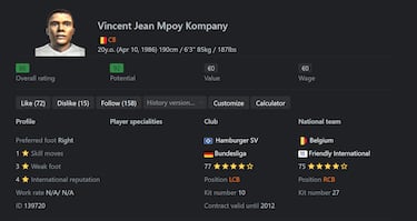 Primer año del defensor belga en el Hamburgo S. V. En el verano de 2006 el club alemán lo fichó por 15 millones de euros, reemplazando a Daniel Van Buyten, quien se había ido al Bayern de Múnich. Tras su paso por el Hamburgo hizo leyenda en el Manchester City. 


