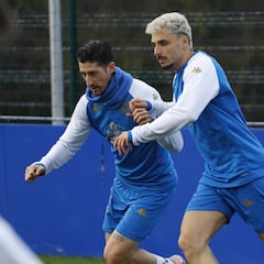 Las dobles parejas de Hidalgo en los laterales del Deportivo