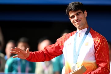 Carlos Alcaraz, medalla de plata en individual. 