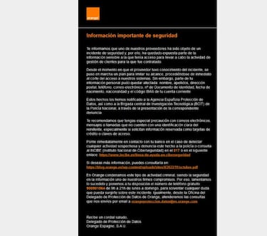 Orange ha sufrido un ciberataque. ¿Están tus datos en peligro?