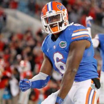 Dante Fowler Jnr. en un partido con los Florida Gators.