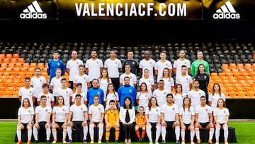 Foto oficial Valencia CF temporada 2016/2017.  Foto Facebook.