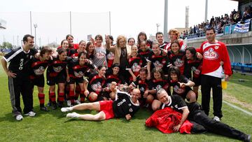 08/05/10  FUTBOL FEMENINO PARTIDO FINAL DE LA SUPERLIGA FEMENINA 2010 
ESPANYOL  -  RAYO VALLECANO
ALEGRIA CELEBRACION RAYO VALLECANO CAMPEON LIGA 
PUBLICADA 10/05/10 NA MA31 2COL