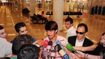 <b>MALLORCA</b> Bruno China, a su llegada a la isla.